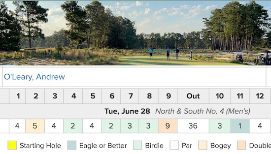 Have you ever seen a scorecard like this? (AmateurGolf.com photo)