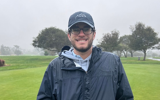 Mikey Burkland - wet but still smiling