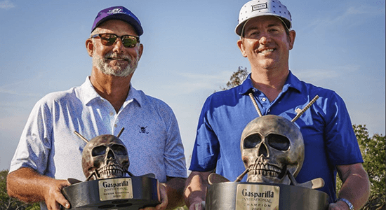 Brendon Wilson (R) with senior champ Mike Finster (Gasparilla photo)