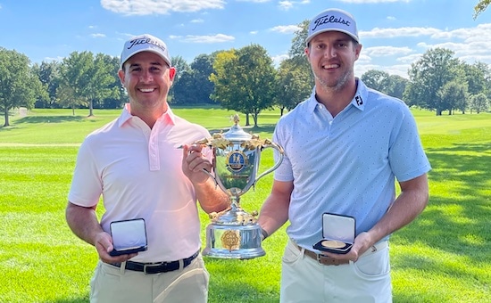 Simon McInnis (left) and Garrett Rank