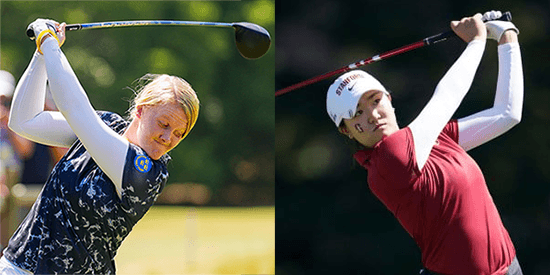 Ingrid Lindblad and Rose Zhang (USGA, Stanford photos)