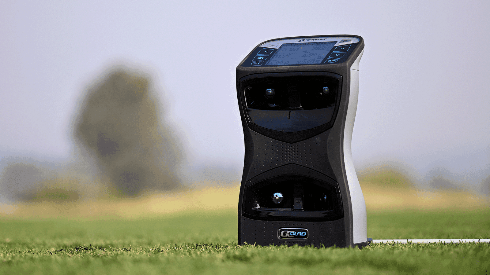 The Foresight GCQuad on the range. Foresight's 2026 lineup runs from the $1,699 GC2 to the $19,999 QuadMAX.