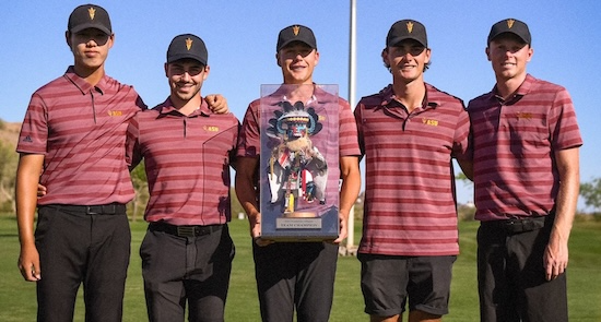 Arizona State Men's Golf team (Arizona State Athletics Photo)
