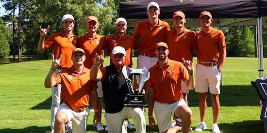 Texas men's golf team (Texas Athletics Photo)