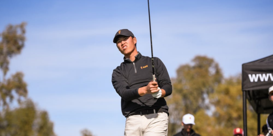 Wenyi Ding is tied for the lead in the Pac-12 Championship. (Thomas Fernandez)