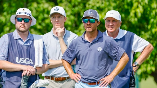 Brett Patterson (left) and Payne Denman were one of four groups to shoot 62 (USGA Photo)