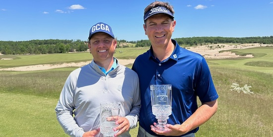 Todd Johnson and Brad Wilder secure the win at the AGC Two Man Links at Sand Valley
