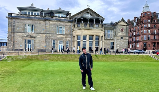 The author got in off the singles draw at The Old Course 