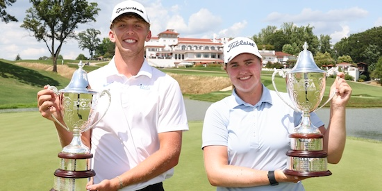 Baylor Larrabee (left) and Avery McCrery (PGA of America Photo)