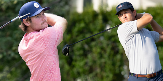 Christian Cavaliere (left) and Donte Groppuso (MET Golf Photo)