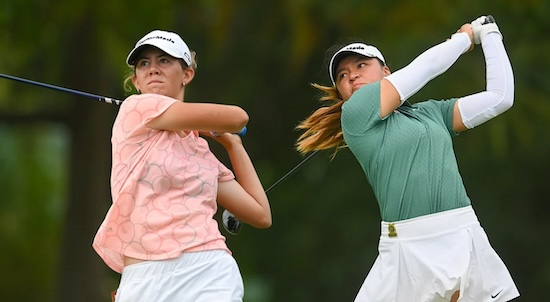 Asterisk Talley (left) and Rianne Malixi (USGA Photo)