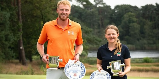 Nevill Ruiter (left) and Leone Breutigam (Dutch Amateur Championship photo)