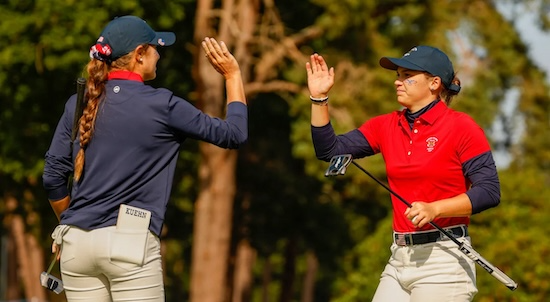 Rachel Kuehn (left) and Melanie Green (USGA Photo)