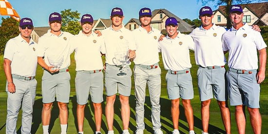 LSU Men's Golf team (LSU Athletics Photo)