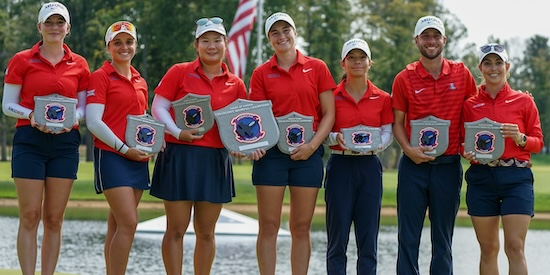 Arizona Women's Golf team (Adam Mackey, GCAA Photo)