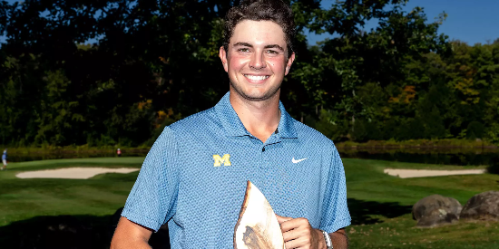 Hunter Thomson wins second collegiate title (Golf Canada photo)