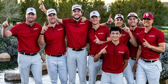 Oklahoma Men's Golf team (Oklahoma Athletics Photo)