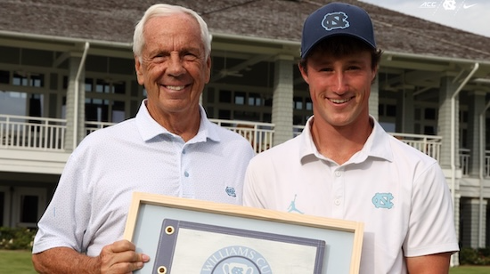 Roy Williams (left) and David Ford (UNC Athletics Photo)