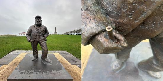 Old Tom Morris statue at St. Andrews (Roger McStravick Photo)