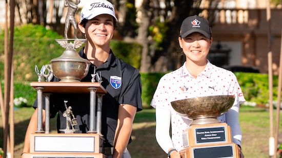 Lorenzo Rodriguez (left) and Shauna Liu (Junior Orange Bowl Photo)