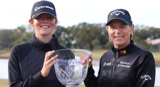 Asterisk Talley (left) and Annika Sorenstam (AJGA Photo)