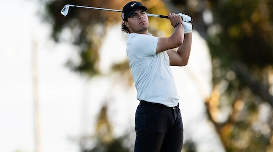 Nathan Sampson is 4-under and led the Aztecs in round one (Derrick Tuskan/San Diego State Photo)