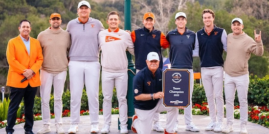 Texas men's golf team (Texas Athletics Photo)